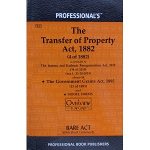 Professional's Transfer Of Property Act, 1882 [TP] Bare Act 2023 | JMFC